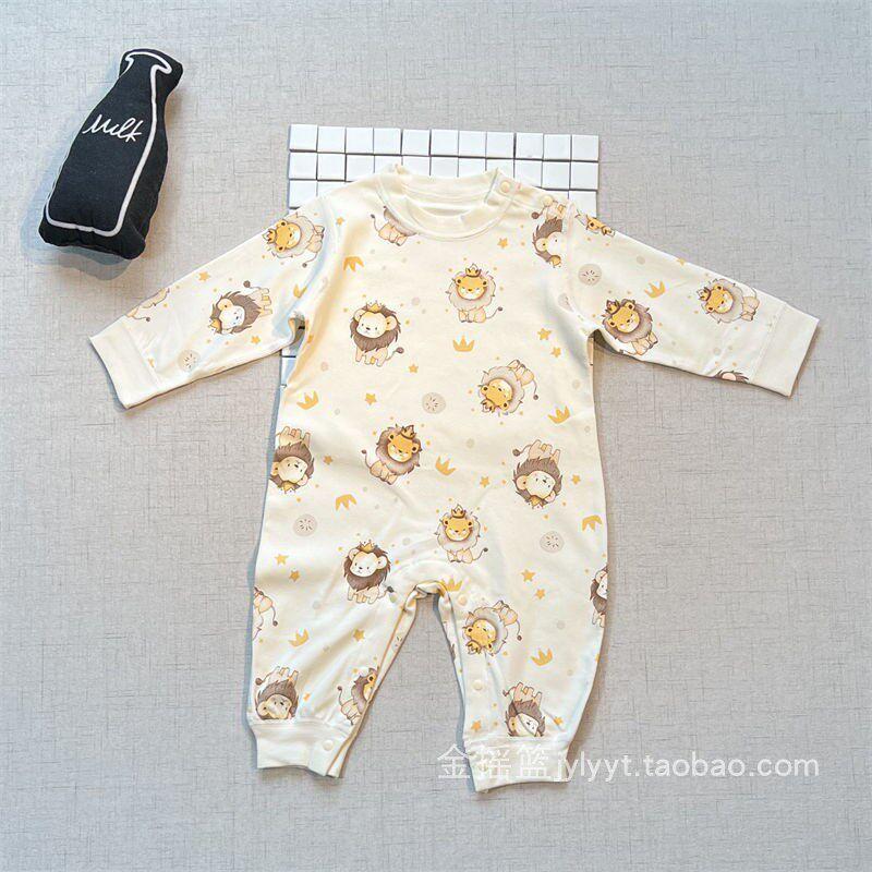 Baby Long-Sleeve Cotton Romper with Shoulder Opening, Seamless Pullover Jumpsuit for Spring and Autumn Little Lion 66
Baby Long-Sleeve Cotton Romper with Shoulder Opening, Seamless Pullover Jumpsuit for Spring and Autumn Little Lion 66