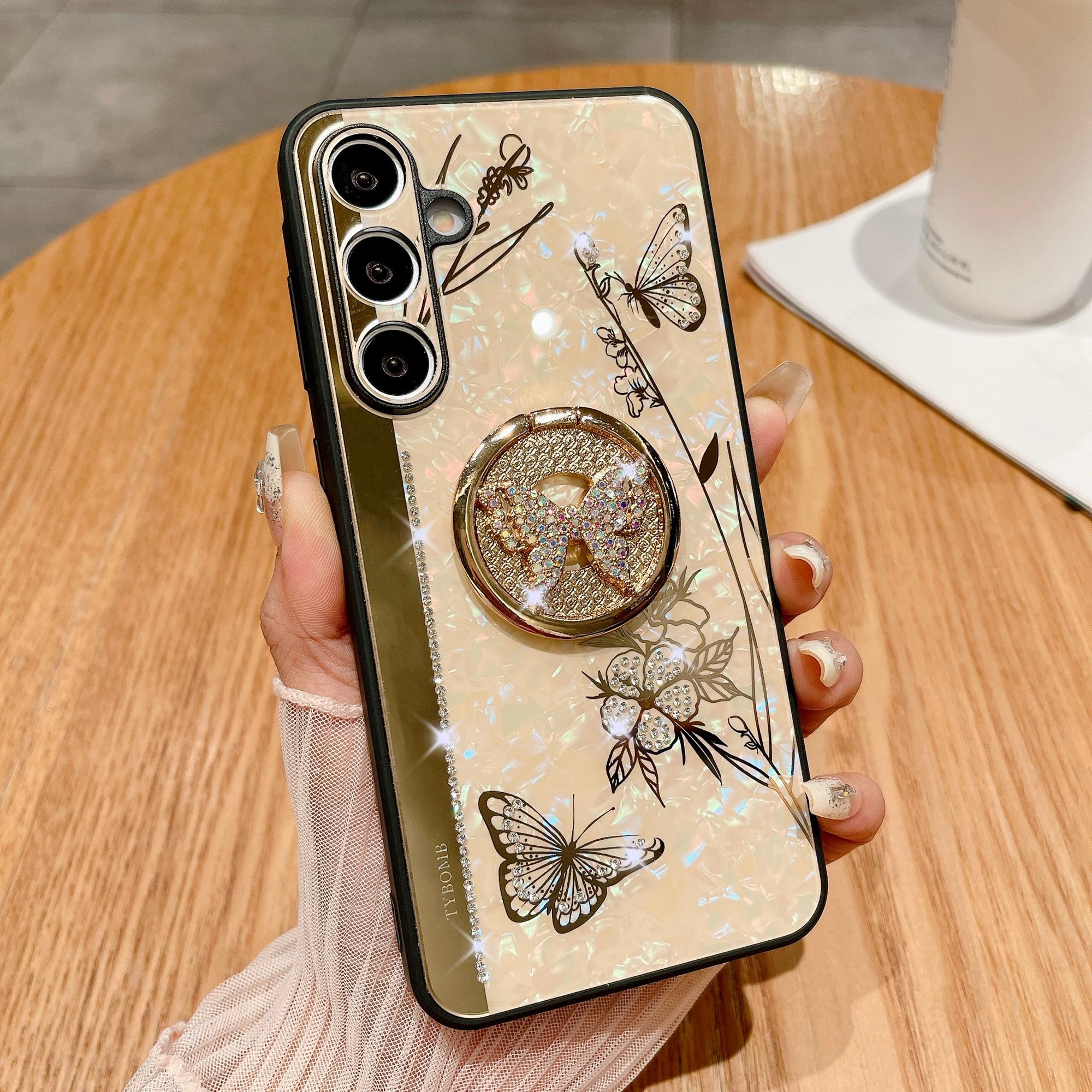 For Samsung Galaxy A15 4G/5G Case Rhinestones Decor Kickstand TPU+PC Butterfly Floral Phone Cover Gold
For Samsung Galaxy A15 4G/5G Case Rhinestones Decor Kickstand TPU+PC Butterfly Floral Phone Cover Gold