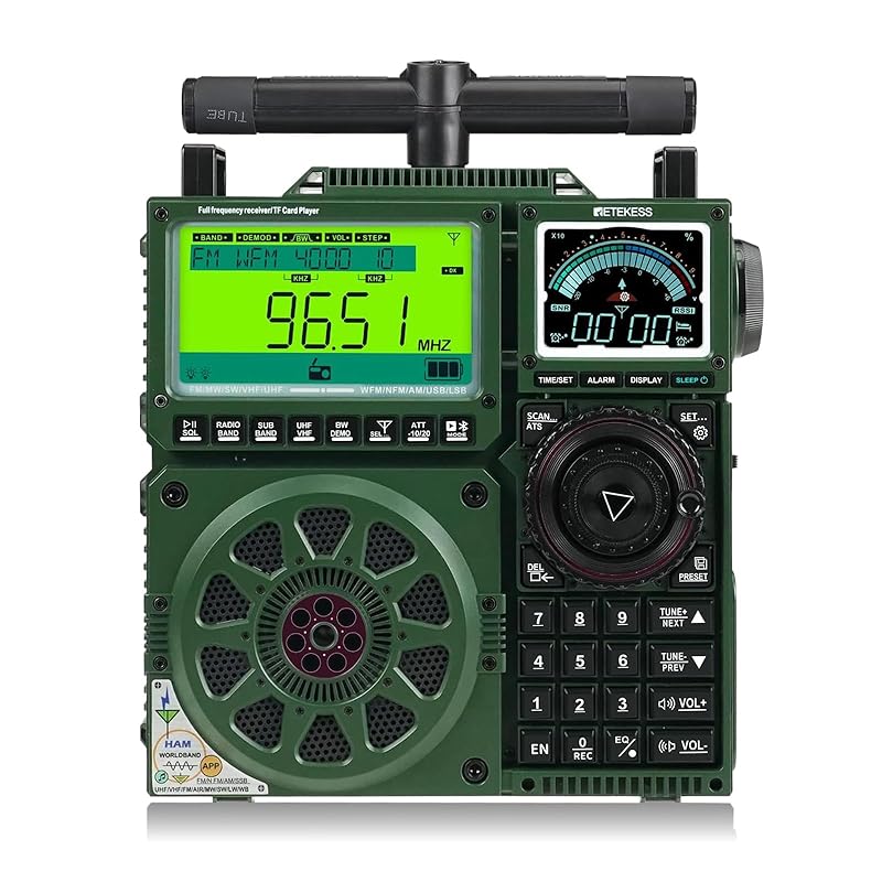 Retekess TR113 shortwave radio portable radio amateur radio full band radio BCL Radio All bands FM/AM/SW/MW/LW/CB/VHF/UHF/WB/AIR/SSB aviation radio
Retekess TR113 shortwave radio portable radio amateur radio full band radio BCL Radio All bands FM/AM/SW/MW/LW/CB/VHF/UHF/WB/AIR/SSB aviation radio
