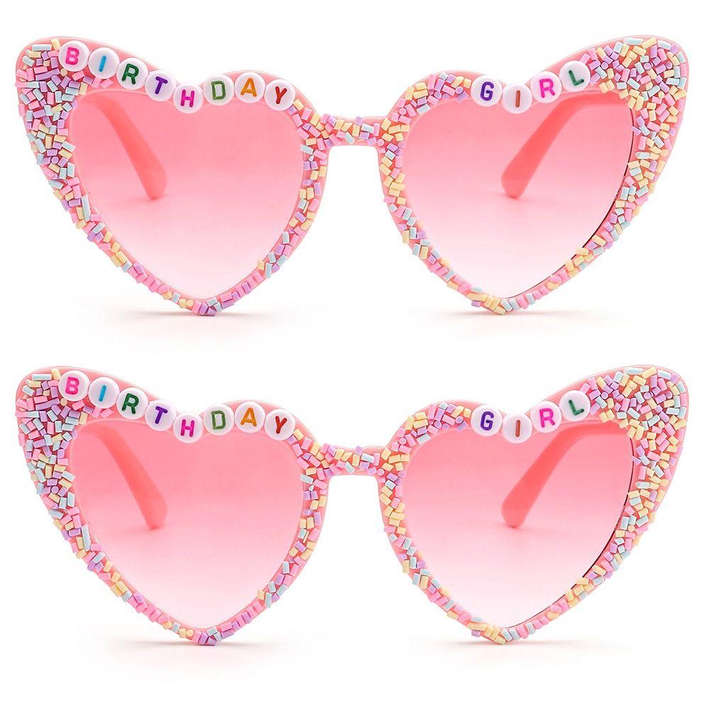 2pcs Pink Birthday Glasses Cute Heart Shape Birthday Girl Birthday Girl Decorations Dazzling Birthday Sunglasses for Birthday
2pcs Pink Birthday Glasses Cute Heart Shape Birthday Girl Birthday Girl Decorations Dazzling Birthday Sunglasses for Birthday