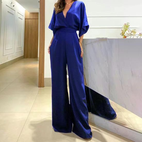 Женский летний комбинезон с V-образным вырезом и рукавами «летучая мышь» на шнуровке с высокой талией и V-образной спиной Сплошной цвет Wde Leg Мягкий дышащий OL Официальный повседневный комбинезон
Женский летний комбинезон с V-образным вырезом и рукавами «летучая мышь» на шнуровке с высокой талией и V-образной спиной Сплошной цвет Wde Leg Мягкий дышащий OL Официальный повседневный комбинезон