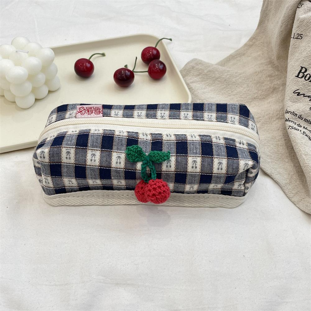 Cherry Plaid Storage Bag Large Capacity Multifunctional Makeup Bag Large Capacity Pen Bag Brand New For Makeup Travel Office
Cherry Plaid Storage Bag Large Capacity Multifunctional Makeup Bag Large Capacity Pen Bag Brand New For Makeup Travel Office