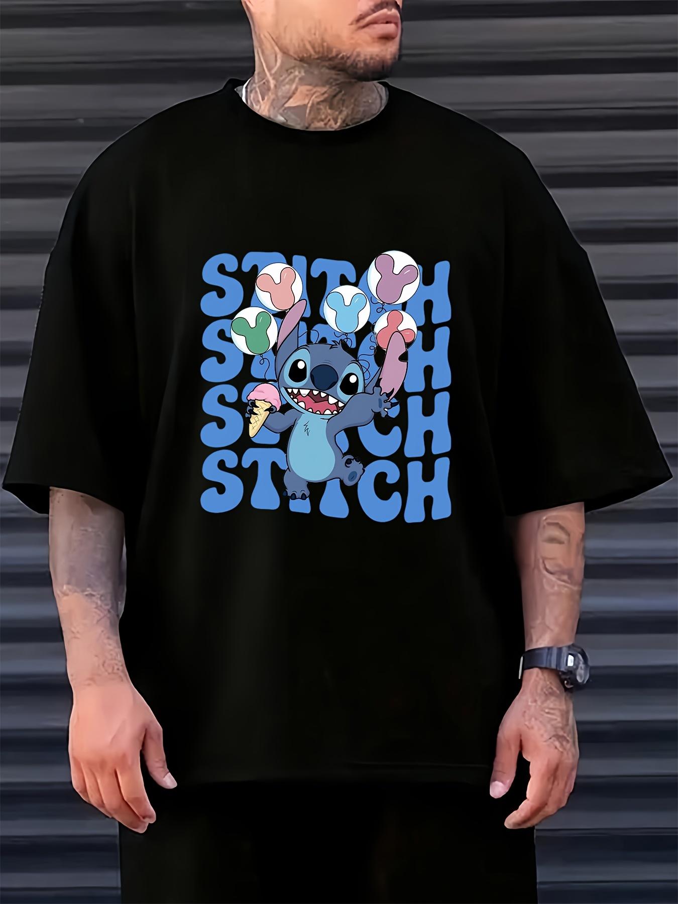 Disney Stitch Graphic T-shirt - Summer Short Sleeve Loose Fit Casual Tee with Playful Ice & Hearts Print S
Disney Stitch Graphic T-shirt - Summer Short Sleeve Loose Fit Casual Tee with Playful Ice & Hearts Print S