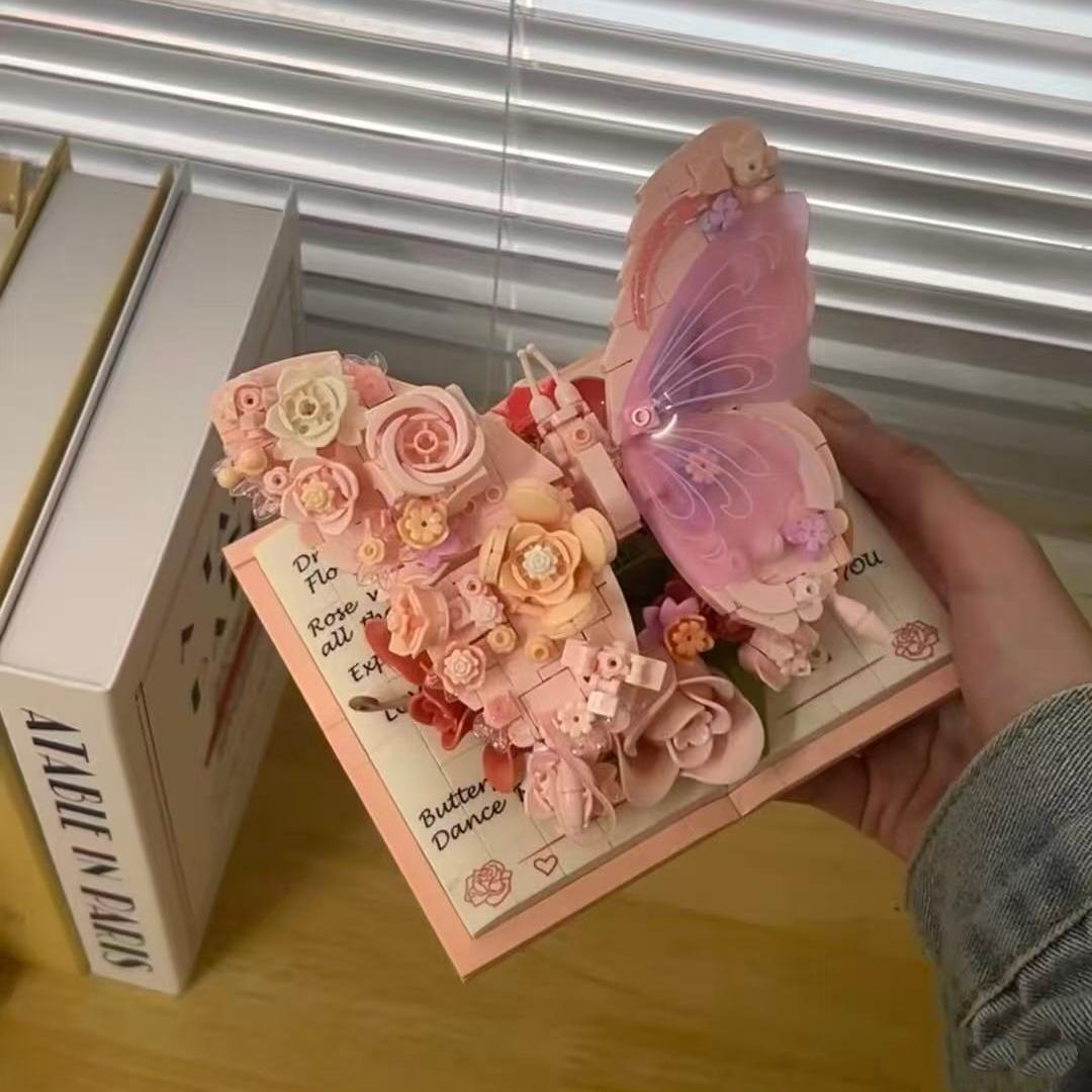 Butterfly Flower Book-Shaped Building Blocks, Home Decor, Table Decorations, Ideal Gift For Women - Perfect Gift For Valentine S Day, Gift For Mother S
Butterfly Flower Book-Shaped Building Blocks, Home Decor, Table Decorations, Ideal Gift For Women - Perfect Gift For Valentine S Day, Gift For Mother S