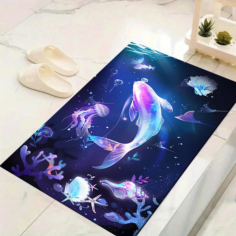 1pc Fantasy jellyfish and fish Print, Design Indoor Area Rug, Soft, Anti-Slip, and Durable Gaming Room Decor for Bedroom, Living Room, and E 60cm by 90cm
1pc Fantasy jellyfish and fish Print, Design Indoor Area Rug, Soft, Anti-Slip, and Durable Gaming Room Decor for Bedroom, Living Room, and E 60cm by 90cm