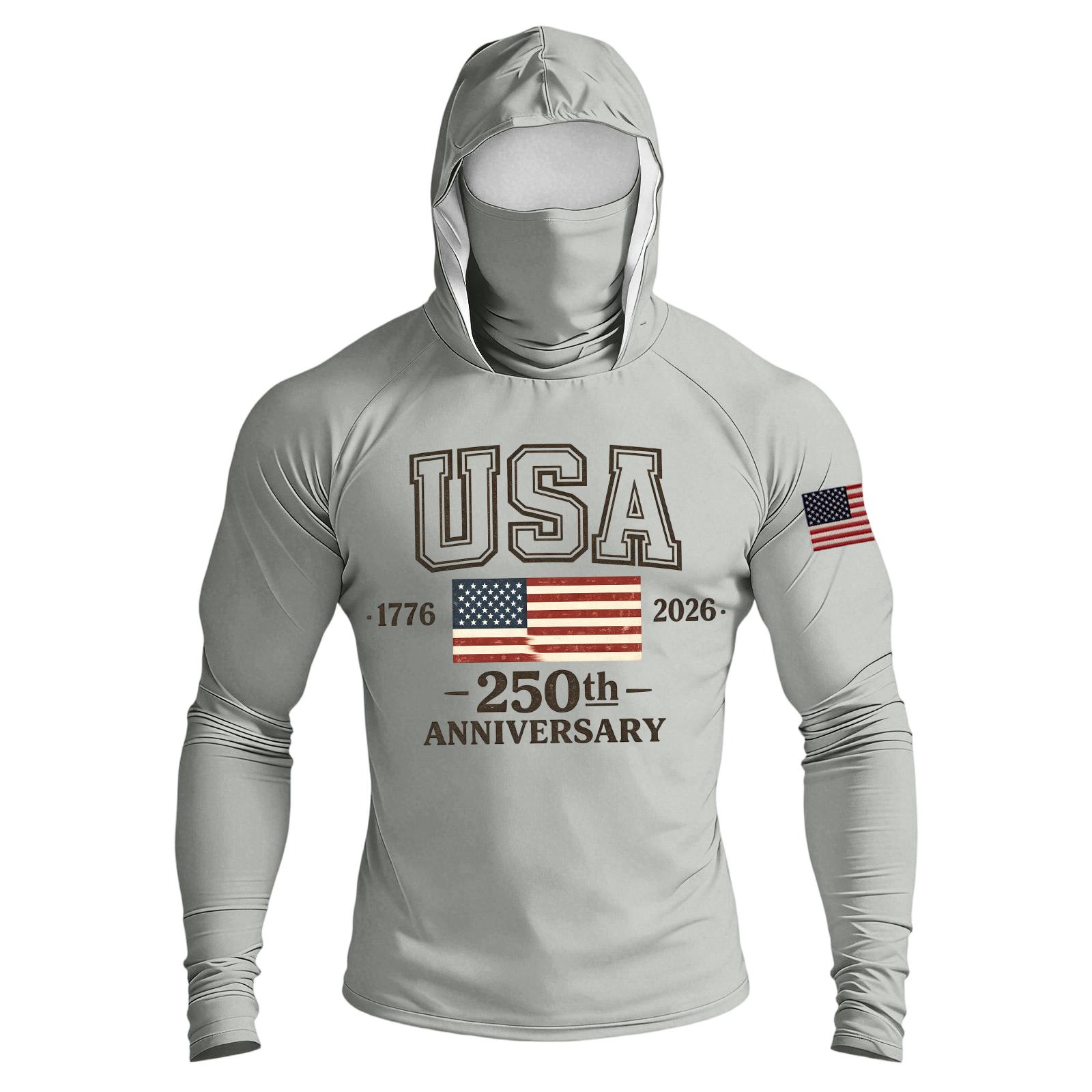 Men s Casual Raglan Sleeve Hooded Long Sleeve Sun Protection Shirt USA 250th Anniversary Graphic Lightweight Performance Top XXXXL
Men s Casual Raglan Sleeve Hooded Long Sleeve Sun Protection Shirt USA 250th Anniversary Graphic Lightweight Performance Top XXXXL