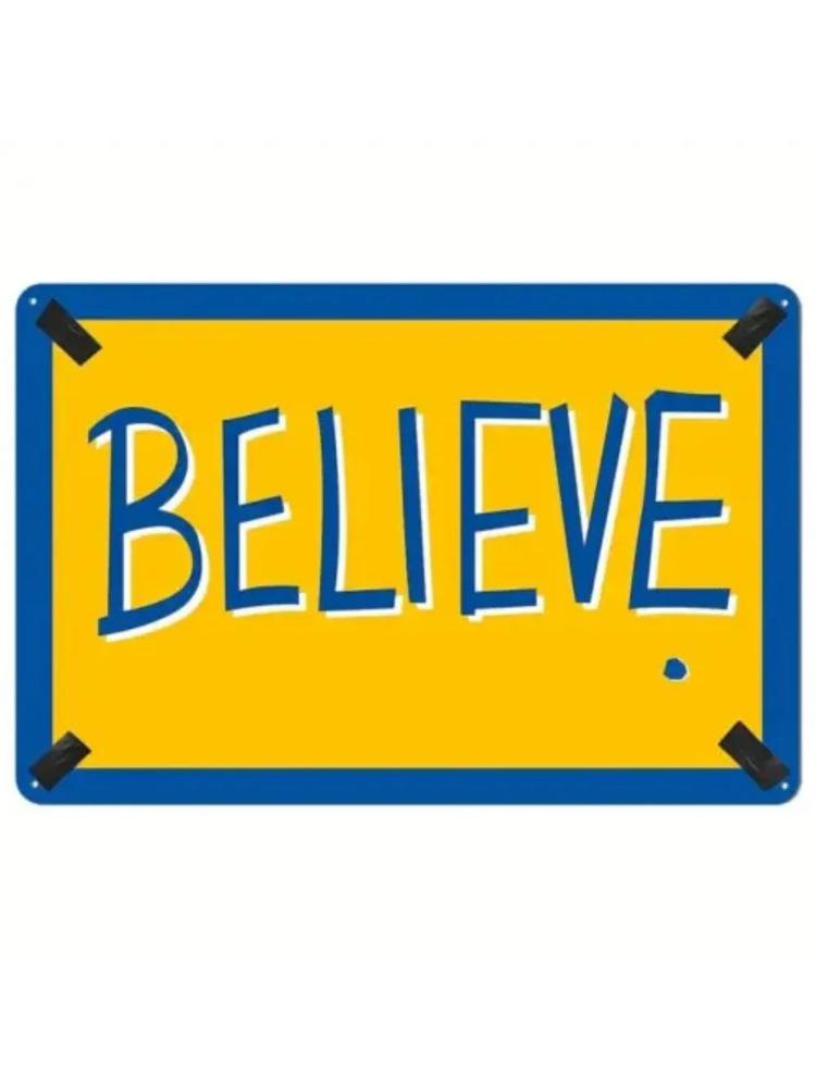 Металева настінна скульптура Believe 12x8 |Мотиваційний стиль,Подарунок на Хелловін та Різдво,Декор для фаната Теда Лассо 20x30cm(7.8x11.8inch)
Металева настінна скульптура Believe 12x8 |Мотиваційний стиль,Подарунок на Хелловін та Різдво,Декор для фаната Теда Лассо 20x30cm(7.8x11.8inch)