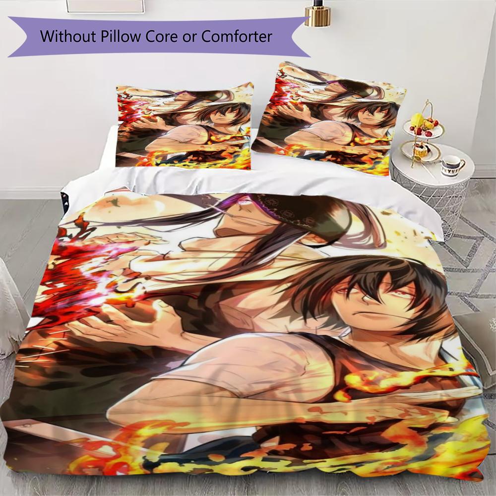 Fire Force Pattern Bedding uilt Set uilt Cover Pillowcase Home Decoration Birthday Gift (1 * duvet cover + 27 * pillowcase without core) 135x200cm
Fire Force Pattern Bedding uilt Set uilt Cover Pillowcase Home Decoration Birthday Gift (1 * duvet cover + 27 * pillowcase without core) 135x200cm