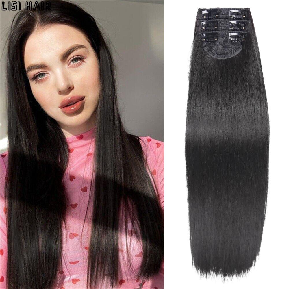 MISS WIG Синтетические зажимы для наращивания волос 24 дюйма Прямые шиньоны 3 шт./компл. Зажим из термостойкого волокна для наращивания волос для женщин 60cm
MISS WIG Синтетические зажимы для наращивания волос 24 дюйма Прямые шиньоны 3 шт./компл. Зажим из термостойкого волокна для наращивания волос для женщин 60cm