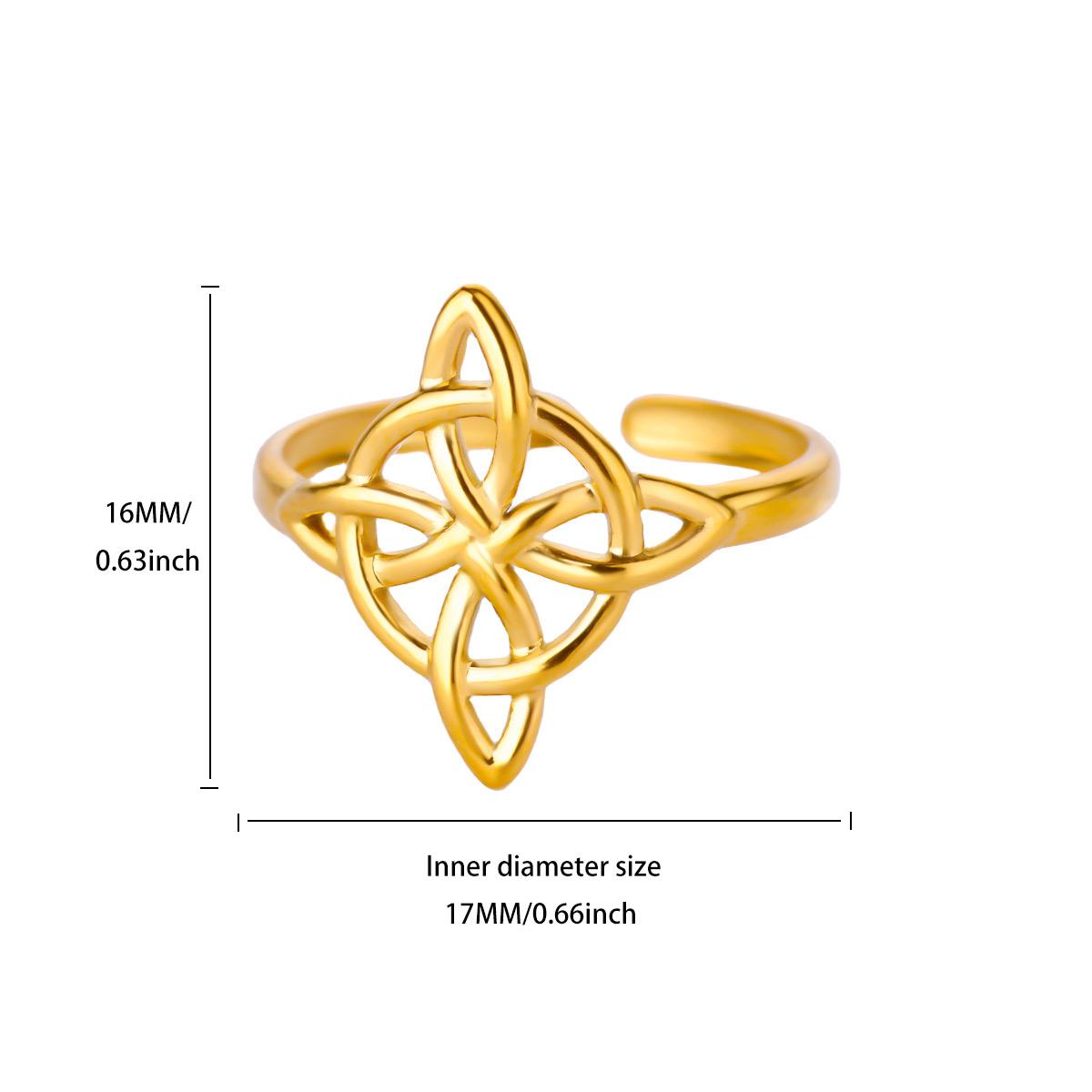 Stainless Steel Cross Flower Heart Ring 18K Gold-plated Anti Fading Rings Women Wedding Golden Jewelry Vacation Accessories Gift Adjustable
Stainless Steel Cross Flower Heart Ring 18K Gold-plated Anti Fading Rings Women Wedding Golden Jewelry Vacation Accessories Gift Adjustable