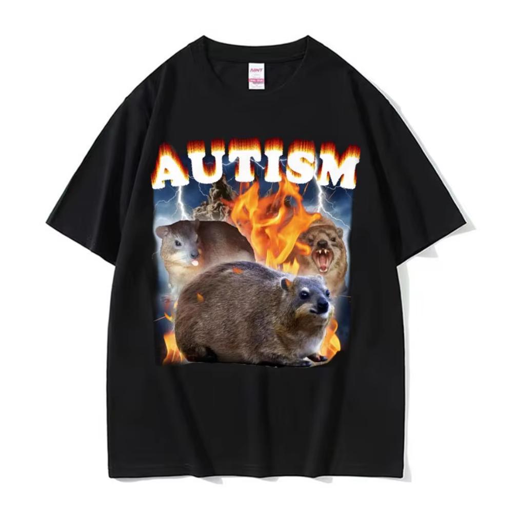Autism Funny Hyrax Meme Tee Shirt Mens Women Clothing Hip Hop Fashion Vintage Tshirts High Quality Cotton Short Sleeve T Shirt 2XL
Autism Funny Hyrax Meme Tee Shirt Mens Women Clothing Hip Hop Fashion Vintage Tshirts High Quality Cotton Short Sleeve T Shirt 2XL