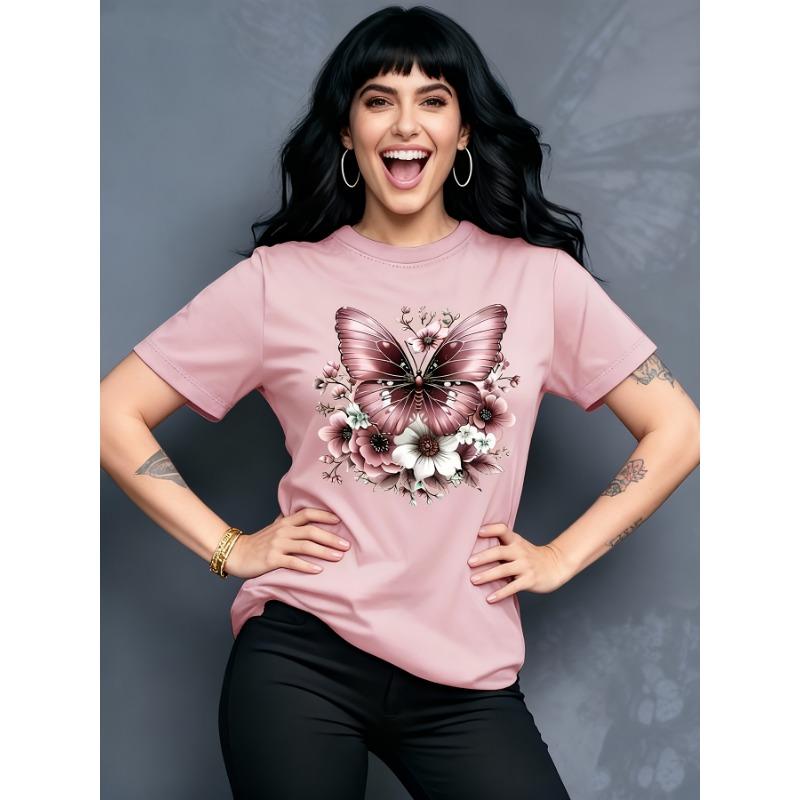 Round Neck Casual Top T-Shirt with Flower Patterns Perfect for Spring And Summer Suitable a Birthday Or Holiday Gift for Women 5XL
Round Neck Casual Top T-Shirt with Flower Patterns Perfect for Spring And Summer Suitable a Birthday Or Holiday Gift for Women 5XL