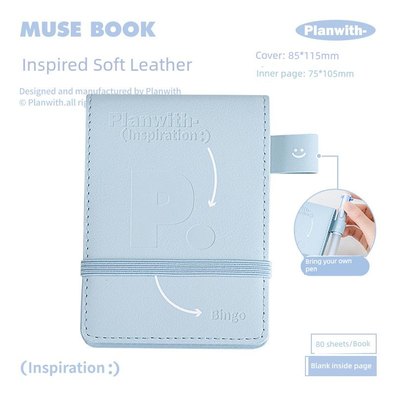 Planwith Soft Leather Portable Pockets Notebook Notebook Book 2025 New Arrival Mini Word Learning Notebook blue-blue
Planwith Soft Leather Portable Pockets Notebook Notebook Book 2025 New Arrival Mini Word Learning Notebook blue-blue