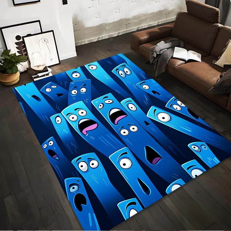 Abstract Blue Cartoon Faces Pattern Rug for Living Room Decor Suitable for use as an anti-slip for living room bedroom sofas 40x60cm( 15x23in )
Abstract Blue Cartoon Faces Pattern Rug for Living Room Decor Suitable for use as an anti-slip for living room bedroom sofas 40x60cm( 15x23in )