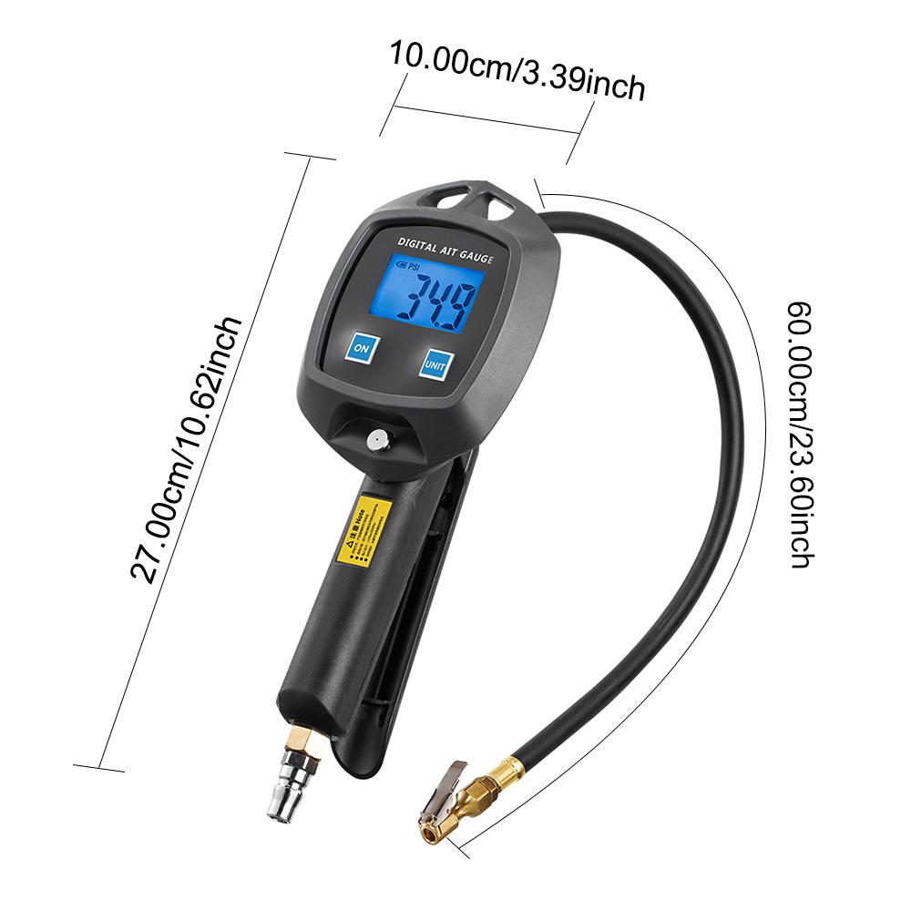 Tire Pressure Gauge For Car Truck Vehicle Universal Digital Display Car Tire Manometro High-precision Monitoring Inflation Gun
Tire Pressure Gauge For Car Truck Vehicle Universal Digital Display Car Tire Manometro High-precision Monitoring Inflation Gun