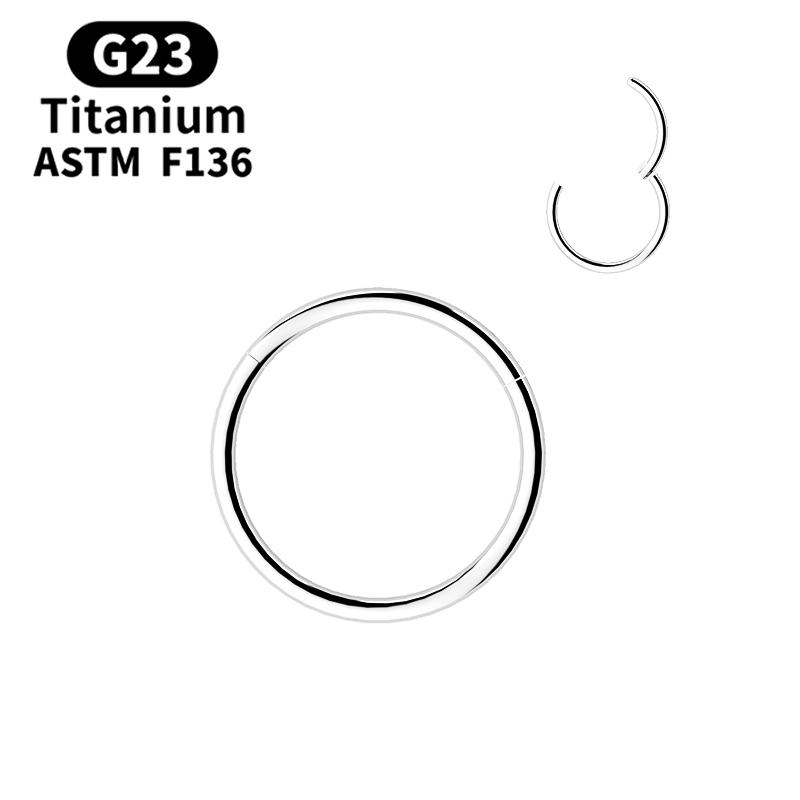 ASTM F136 Titanium Hinged Hoop Nose Rings 20G 18G 16G Septum Clicker Ring Body Piercing Jewelry Helix Cartilage Rook Earring 0.8x6mm
ASTM F136 Titanium Hinged Hoop Nose Rings 20G 18G 16G Septum Clicker Ring Body Piercing Jewelry Helix Cartilage Rook Earring 0.8x6mm