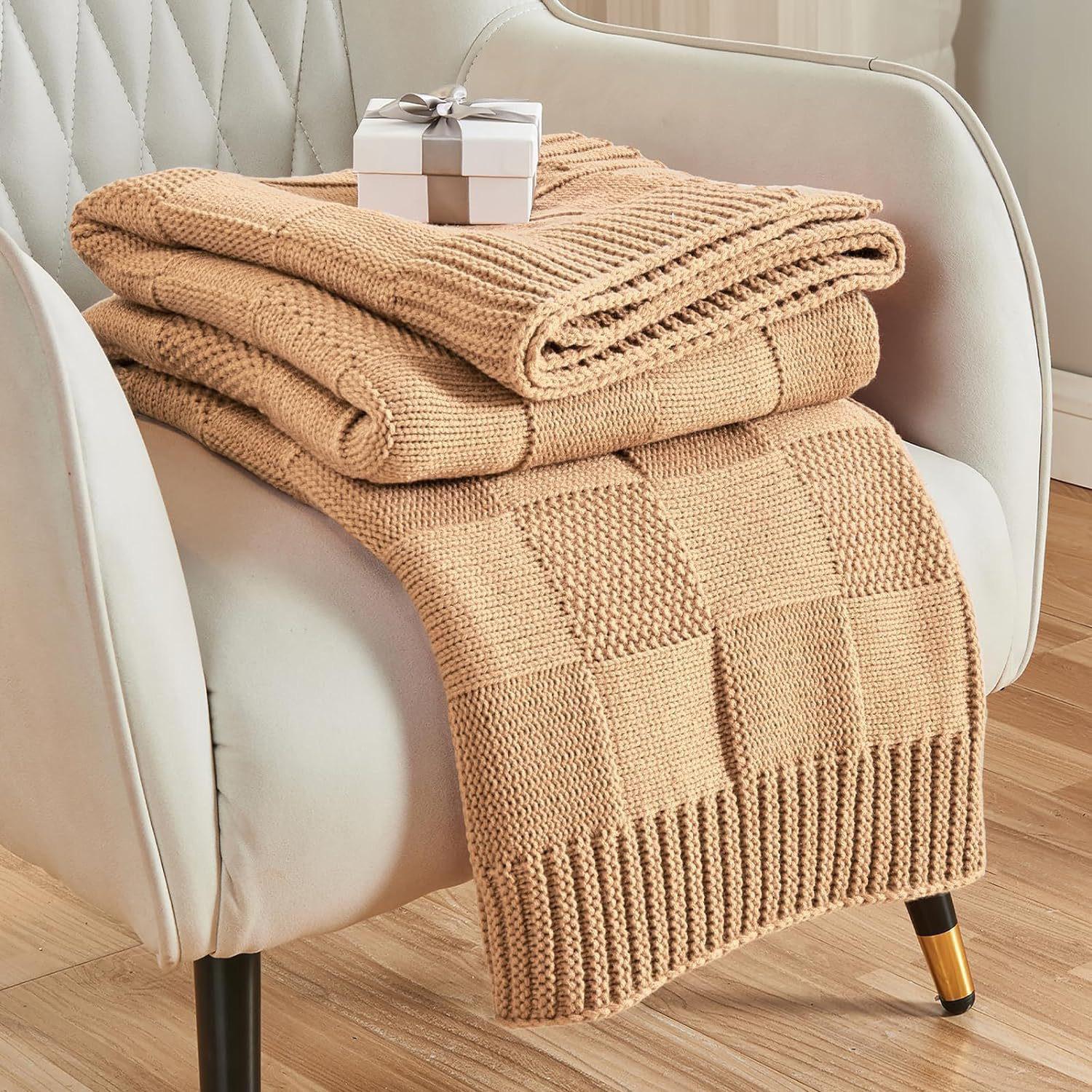 All-Season Soft Knit Blanket: Cozy Sofa, Nap, and Knee Cover 130x160 cm
All-Season Soft Knit Blanket: Cozy Sofa, Nap, and Knee Cover 130x160 cm
