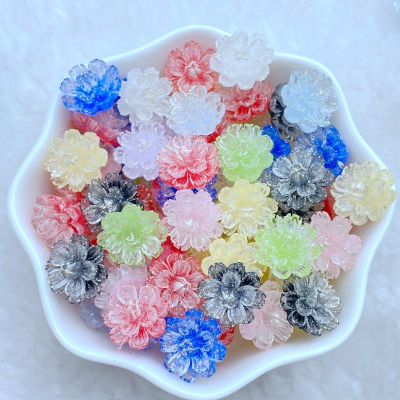 60Pcs New Cute Resin Mini 11mm Cartoon Shiny Flowers Series Flat Back Manicure Parts Embellishments For Hair Bows Accessories
60Pcs New Cute Resin Mini 11mm Cartoon Shiny Flowers Series Flat Back Manicure Parts Embellishments For Hair Bows Accessories