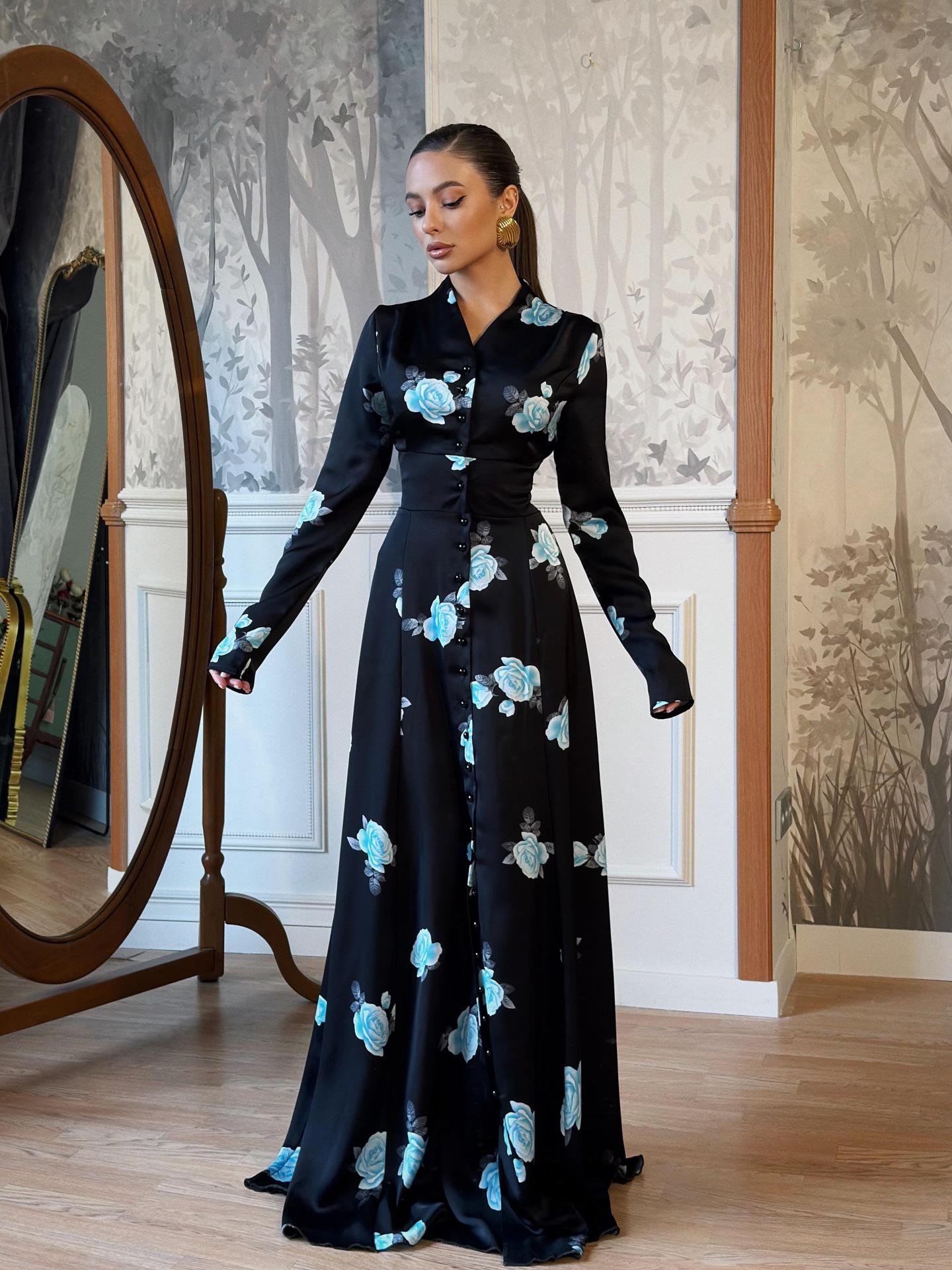 Spring 2026 European & American Fashion V-neck Printed Waist-cinching Dress for Women Small
Spring 2026 European & American Fashion V-neck Printed Waist-cinching Dress for Women Small