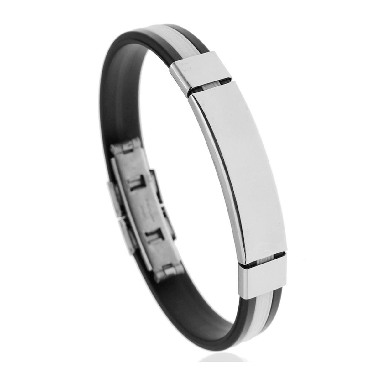 Fashion Men s Bracelet Stainless Steel Buckle Silicone Wristband Basketball Sports Bracelet Simple Zircon Gift белый
Fashion Men s Bracelet Stainless Steel Buckle Silicone Wristband Basketball Sports Bracelet Simple Zircon Gift белый