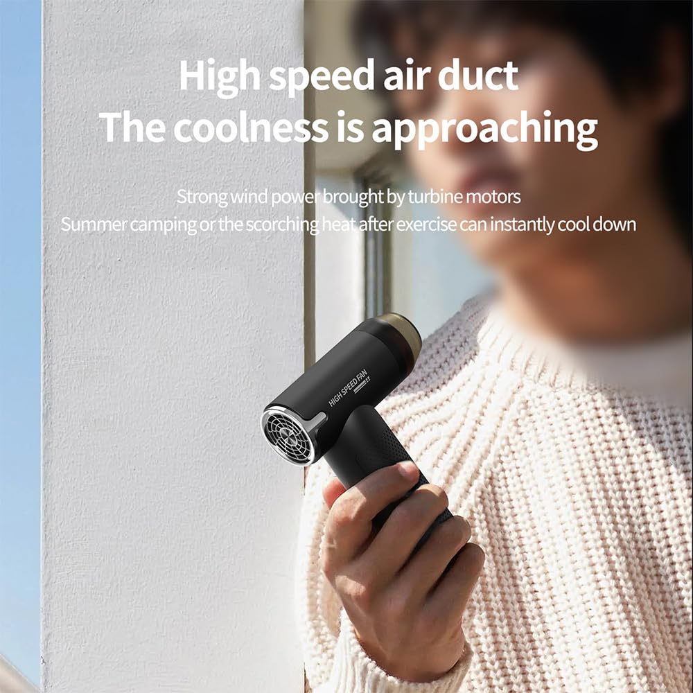Multifunction Mini Handheld Turbo Fan USB Rechargeable High Speed Portable Blower Black
Multifunction Mini Handheld Turbo Fan USB Rechargeable High Speed Portable Blower Black