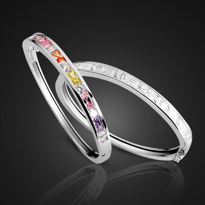 Роскошный цветной цирконовый радужный браслет с платиновым покрытием, простые ювелирные изделия, прямые продажи daytime
Роскошный цветной цирконовый радужный браслет с платиновым покрытием, простые ювелирные изделия, прямые продажи daytime