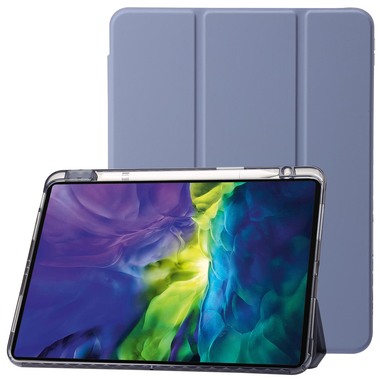 For iPad Pro 11 (2024) Case Clear Back PU Leather Tri-fold Stand Cover with Pencil Holder Lavender Purple
For iPad Pro 11 (2024) Case Clear Back PU Leather Tri-fold Stand Cover with Pencil Holder Lavender Purple