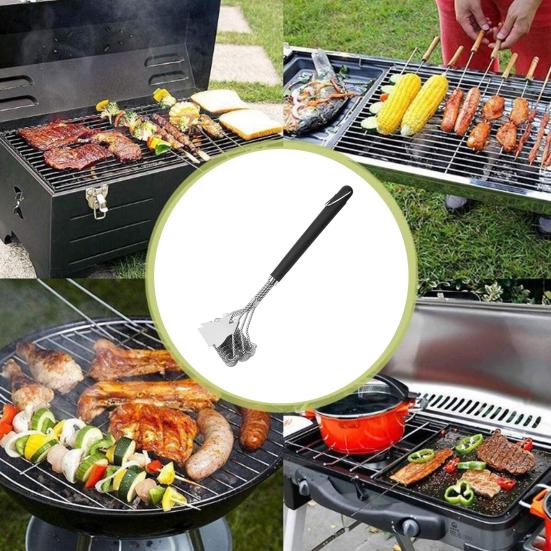 Grill Cleaner Ergonomic Design Remove Stains Lightweight Space Saving Grill Brush for Picnic
Grill Cleaner Ergonomic Design Remove Stains Lightweight Space Saving Grill Brush for Picnic