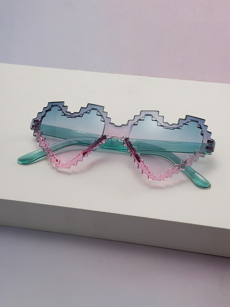 Cute Pixel Heart Sunglasses for Teens & Kids Trendy Gradient Lenses Perfect Sun Glasses for Party & Daily Wear KJ025
Cute Pixel Heart Sunglasses for Teens & Kids Trendy Gradient Lenses Perfect Sun Glasses for Party & Daily Wear KJ025