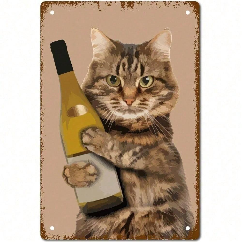 Vintage Cat Metal Tin Sign Retro Wall Art Decor Funny Cat Pub Plaque for Home Office Bar Garage різнокольоровий
Vintage Cat Metal Tin Sign Retro Wall Art Decor Funny Cat Pub Plaque for Home Office Bar Garage різнокольоровий