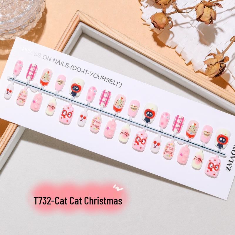 Pink Cat Christmas Tree 3D Wearable Nail Stickers - 30 Cute and Childlike Cherry Designs Full set XS/S/M
Pink Cat Christmas Tree 3D Wearable Nail Stickers - 30 Cute and Childlike Cherry Designs Full set XS/S/M