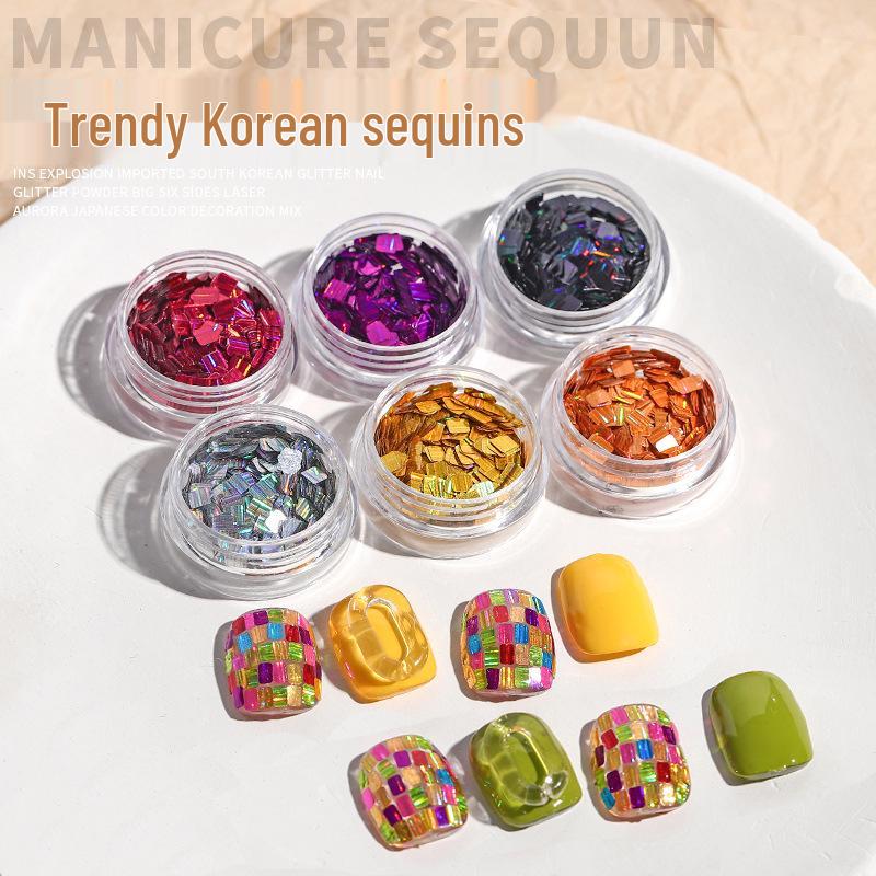 Iridescent Nail Art Sequins: Square Butterfly Laser, 12 Grids Colorful Gel Polish Decorations
Iridescent Nail Art Sequins: Square Butterfly Laser, 12 Grids Colorful Gel Polish Decorations