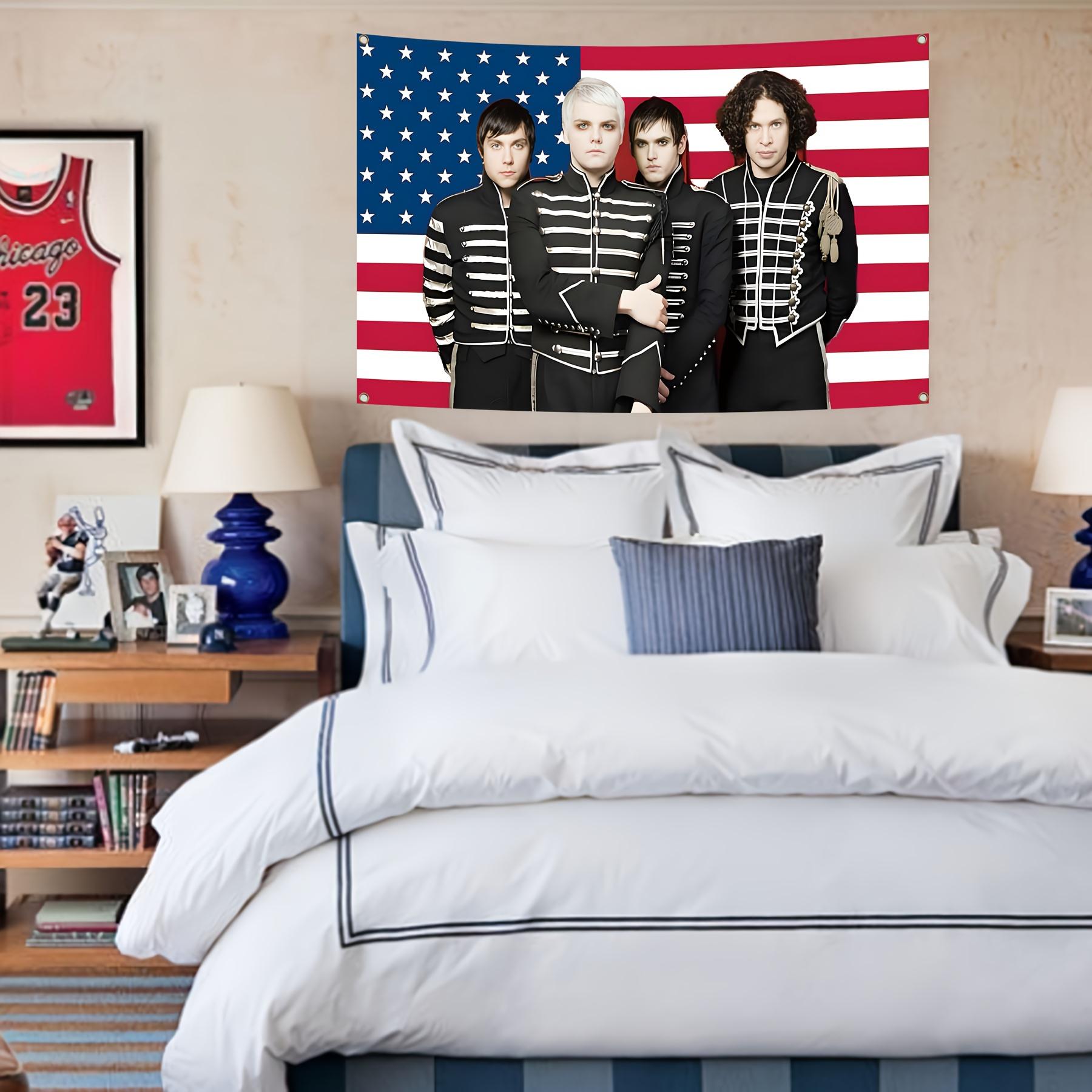 MCR Band Tapestry Flag 4 Grommets Polyester Wall Decor Soft Lightweight for Bedroom Living Room 74x94cm(29x37in)
MCR Band Tapestry Flag 4 Grommets Polyester Wall Decor Soft Lightweight for Bedroom Living Room 74x94cm(29x37in)