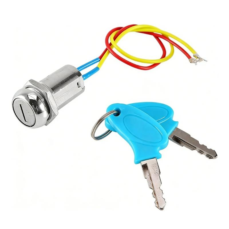Universal 2 Pin Motorcycle Ignition Key Switches Lock with Metal Core Suitable for ATV Electric Bike & Dirt Scooters 1
Universal 2 Pin Motorcycle Ignition Key Switches Lock with Metal Core Suitable for ATV Electric Bike & Dirt Scooters 1
