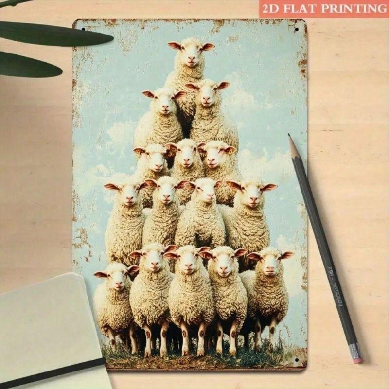 Vintage Sheep Metal Poster, Wall Art Decor for Living Room
Vintage Sheep Metal Poster, Wall Art Decor for Living Room
