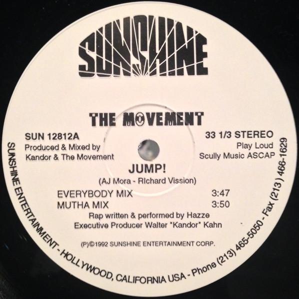 12inch Record MOVEMENT - Jump! SUN12812A Sunshine Entert 1992 US Dance & Electronica Used
12inch Record MOVEMENT - Jump! SUN12812A Sunshine Entert 1992 US Dance & Electronica Used