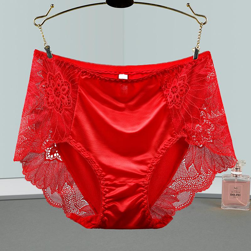 Luxury Mid-Waist Lace Panties: High-Elastic, Shiny Silk with Breathable Cotton Crotch, Plus Size Comfort L (75-110 lbs) яскраво-червоного кольору
Luxury Mid-Waist Lace Panties: High-Elastic, Shiny Silk with Breathable Cotton Crotch, Plus Size Comfort L (75-110 lbs) яскраво-червоного кольору
