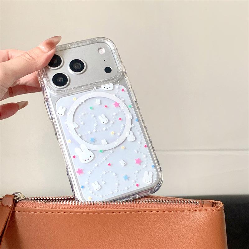 Colorful Star Angel Rabbit Magnetic Phone Case for iPhone 17 / 16 Pro Max / 15 Pro Apple 15 Pro
Colorful Star Angel Rabbit Magnetic Phone Case for iPhone 17 / 16 Pro Max / 15 Pro Apple 15 Pro