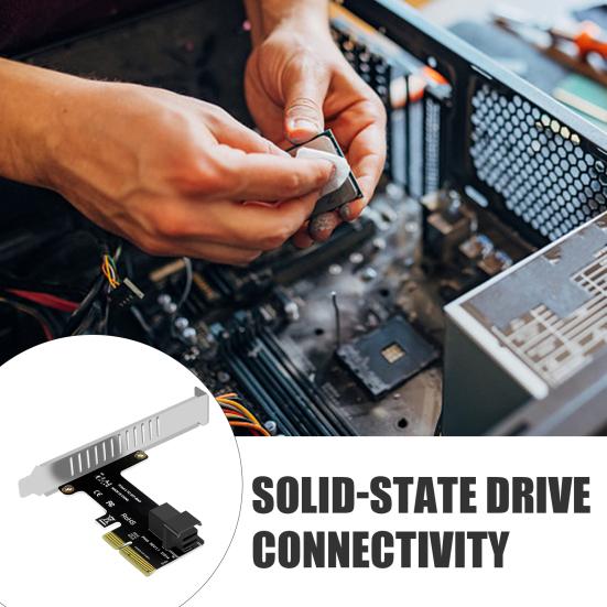 Карта розширення PCIE X4 до SFF8643 Високошвидкісна передача Універсальний PCIE до U2 NVMe SSD Райзер Адаптер твердотілого накопичувача B
Карта розширення PCIE X4 до SFF8643 Високошвидкісна передача Універсальний PCIE до U2 NVMe SSD Райзер Адаптер твердотілого накопичувача B