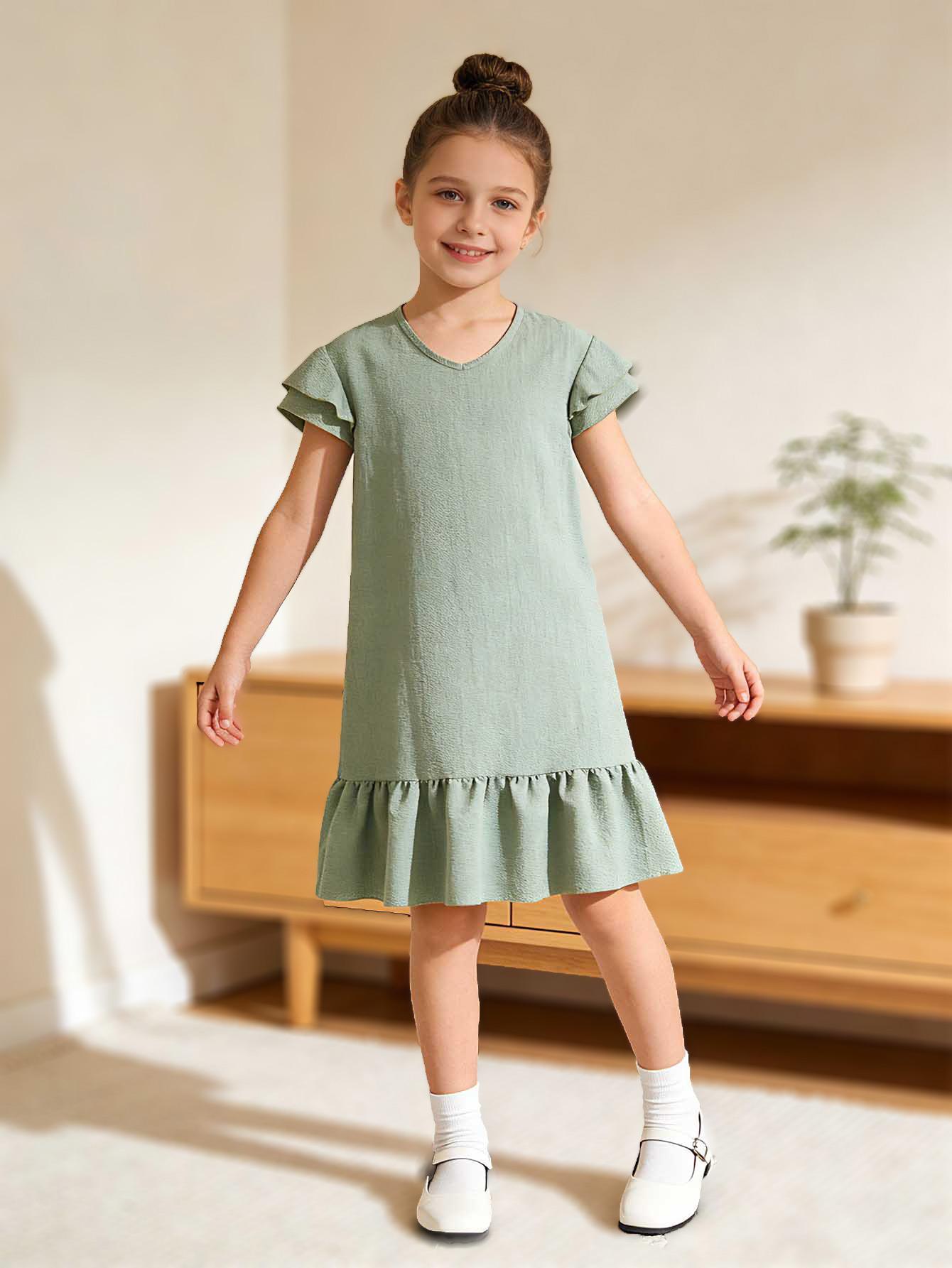 Girls Summer Boho Sun Dress, Tween Ruffles Tiered Dresses Size 5-14 Years 5-6Y зелёный
Girls Summer Boho Sun Dress, Tween Ruffles Tiered Dresses Size 5-14 Years 5-6Y зелёный