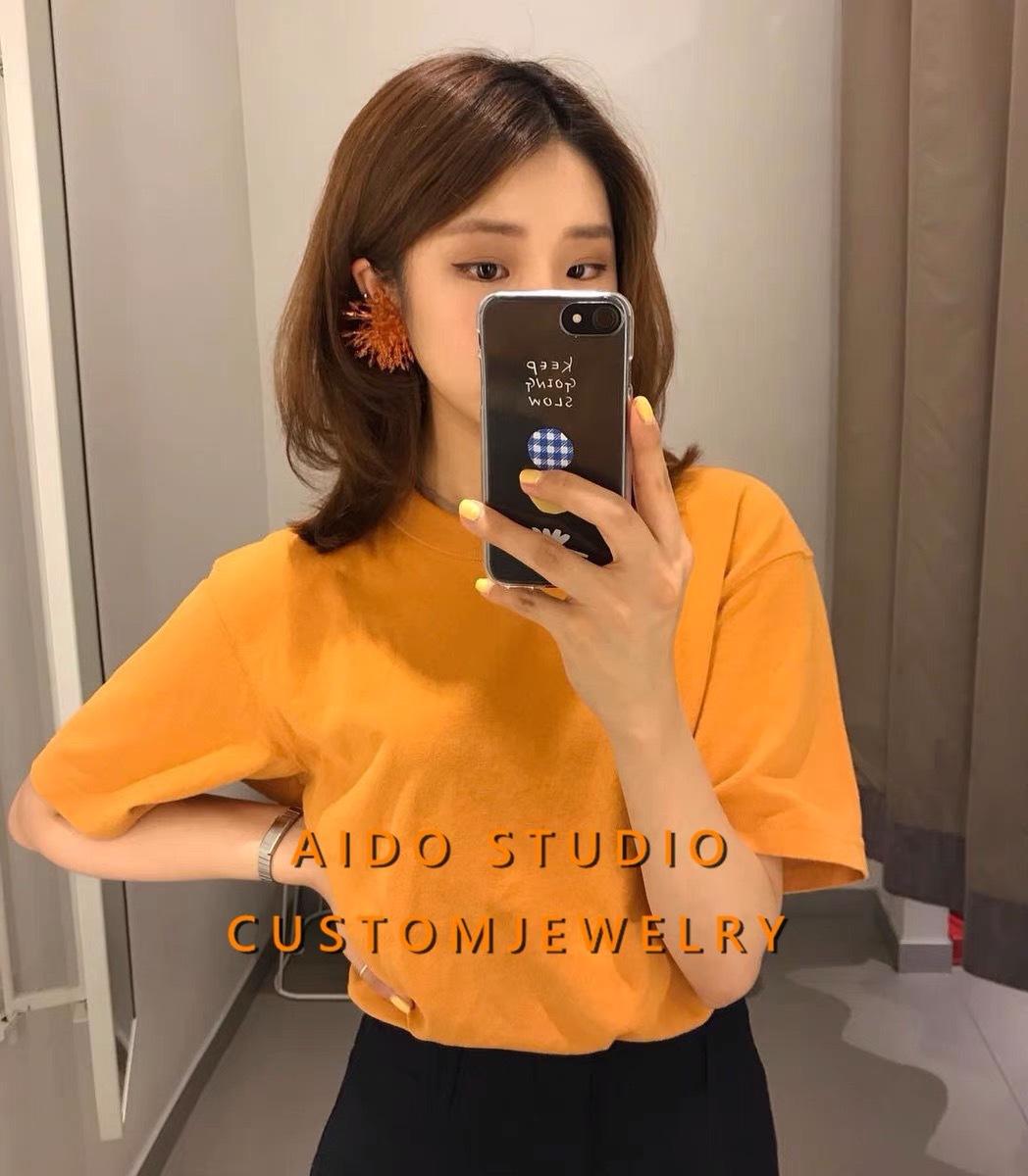 AIDOding Korean designer handmade colored beaded fringed retro earrings, earclip studs
AIDOding Korean designer handmade colored beaded fringed retro earrings, earclip studs