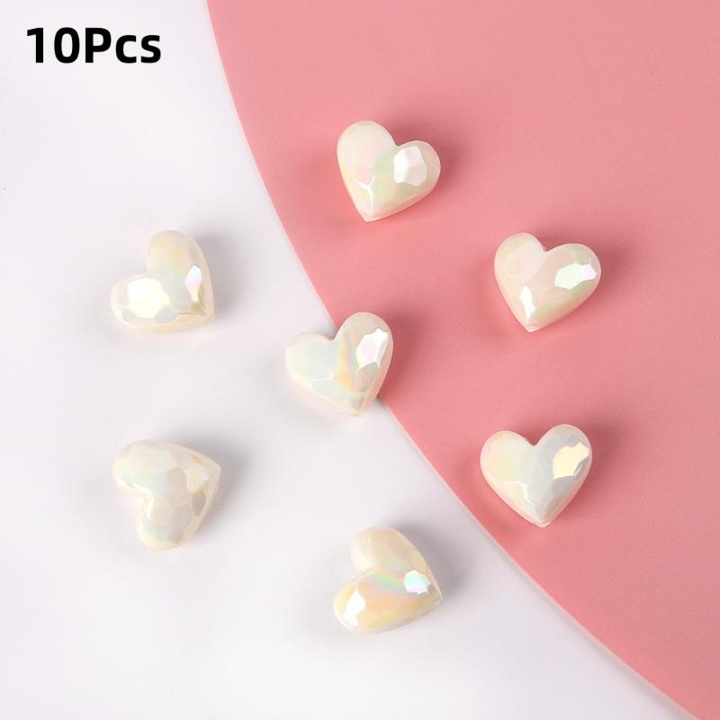 10Pcs Heart Shape Acrylic Loose Spacer Beads For DIY Jewelry Making Bracelet Necklace Keychains Accessories Beautiful Gift
10Pcs Heart Shape Acrylic Loose Spacer Beads For DIY Jewelry Making Bracelet Necklace Keychains Accessories Beautiful Gift