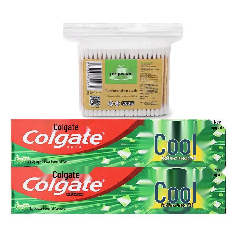 Colgate Ice Cool Longjing Tea Toothpaste with Cotton Swabs
Colgate Ice Cool Longjing Tea Toothpaste with Cotton Swabs