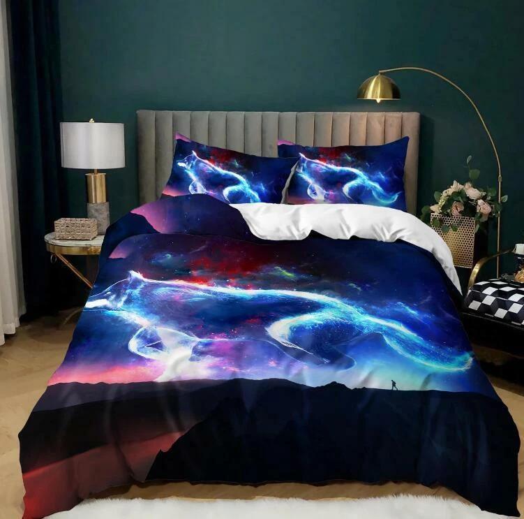 Wolf Bedding Set Kid Men Gift Animal Down Duvet Cover Queen King Double Duvet Cover Pillowcase 2/3pc Soft Bedroom Decoration Baby 100x135cm
Wolf Bedding Set Kid Men Gift Animal Down Duvet Cover Queen King Double Duvet Cover Pillowcase 2/3pc Soft Bedroom Decoration Baby 100x135cm