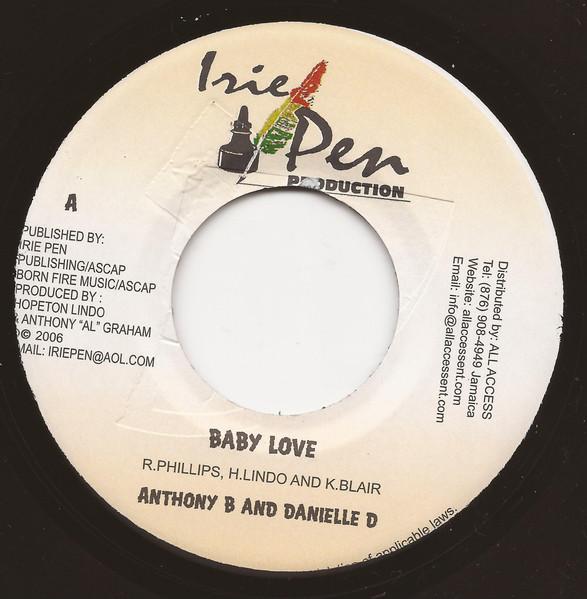 7inch Record ANTHONY B, DANIELLE D - Baby Love 403 Irie Pen 2006 Jamaica Reggae, Ska & Dub Used
7inch Record ANTHONY B, DANIELLE D - Baby Love 403 Irie Pen 2006 Jamaica Reggae, Ska & Dub Used