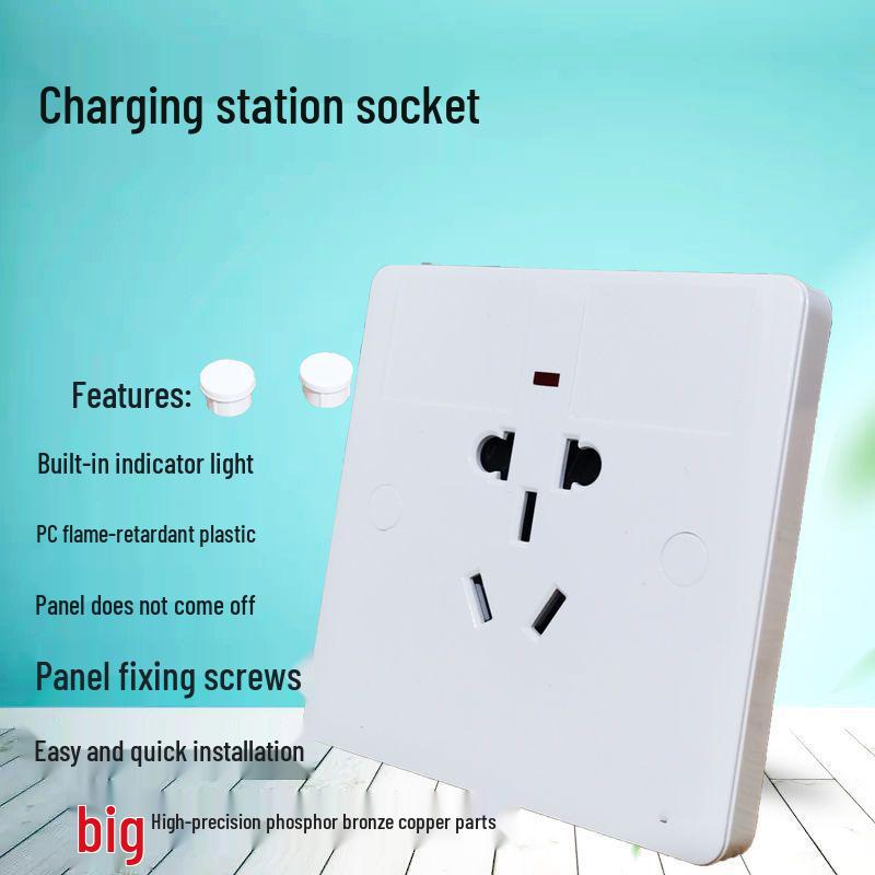 LED Indicator Charging Station with Concealed Five-Hole Socket Concealed Socket without Light
LED Indicator Charging Station with Concealed Five-Hole Socket Concealed Socket without Light