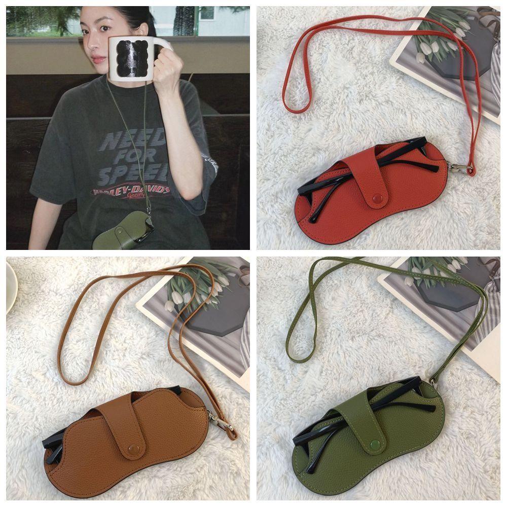 PU Leather Sunglasses Pouch with Lanyard Hanging Sunglasses SunGlasses Holder Eyewear Accessories коричневий
PU Leather Sunglasses Pouch with Lanyard Hanging Sunglasses SunGlasses Holder Eyewear Accessories коричневий