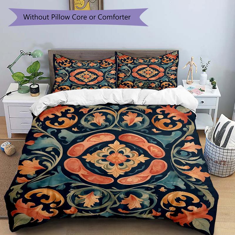 3pcs Ornate Floral Design Print Cover Set Ultra Soft, Breathable 135x200cm
3pcs Ornate Floral Design Print Cover Set Ultra Soft, Breathable 135x200cm