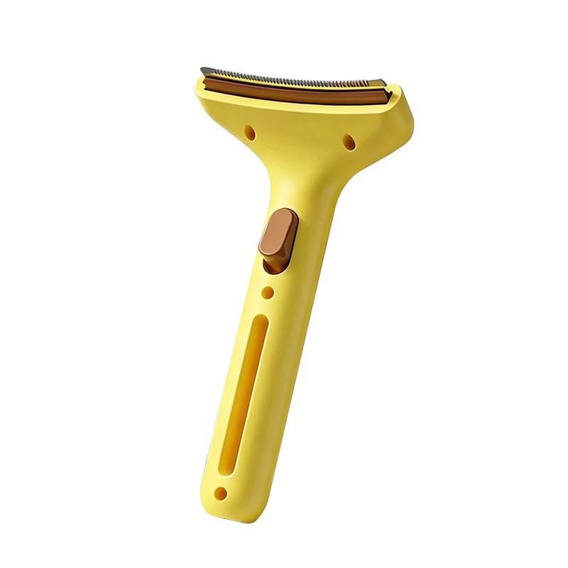 Thinning Comb with Curved Blade Pet Hair Thinning Device - One-click Hair Removal for Cats, Detangling Comb for Cats, Cat Brush жовтий
Thinning Comb with Curved Blade Pet Hair Thinning Device - One-click Hair Removal for Cats, Detangling Comb for Cats, Cat Brush жовтий