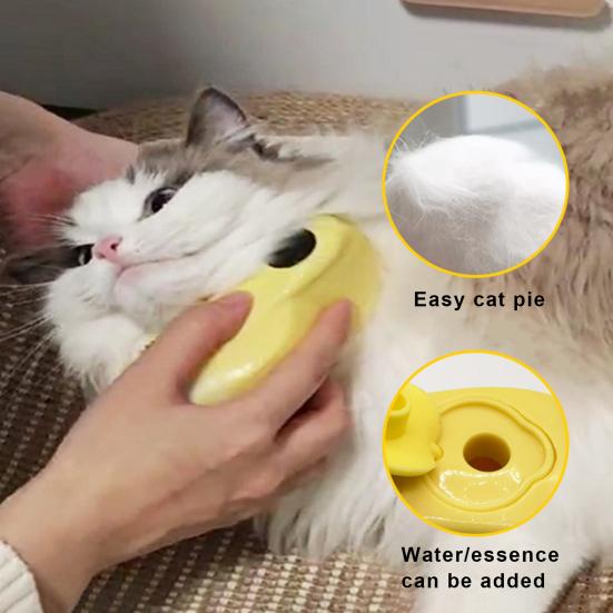 Щетка для ухода за кошкой, расческа для удаления линяющей шерсти, аккумуляторная, с функцией удаления пара, мягкая щетина для кошек жёлтый
Щетка для ухода за кошкой, расческа для удаления линяющей шерсти, аккумуляторная, с функцией удаления пара, мягкая щетина для кошек жёлтый